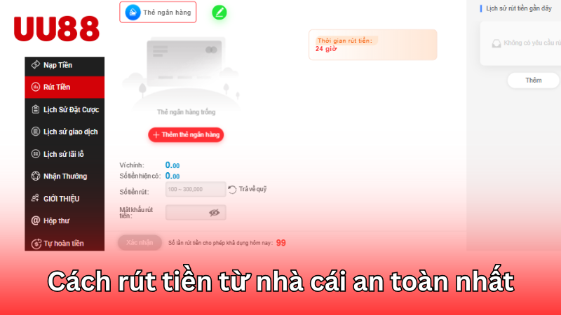 Cách rút tiền từ nhà cái an toàn nhất